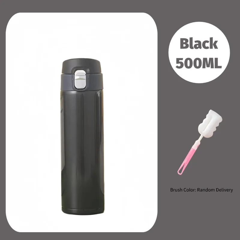 500ml Stainless Steel Thermal Mug Outdoor Thermos Cup Portable Vacuum Flasks Cold and Hot Thermo Bottle Coffee Mug Water Bottle
