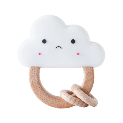 1pc Baby Rattles Crochet Flower Rattle Toy Wood Ring Baby Teether Rodent Infant Gym Mobile Rattles Newborn Educational Toys Gift