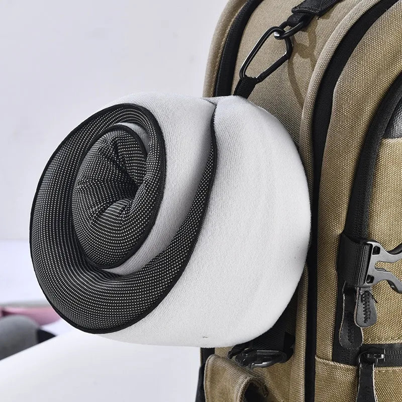 Memory Foam U Shaped Pillow Foldable Storage Neck Support Travel Airplane Car Nap Rest Cushion Soft Comfortable Portable