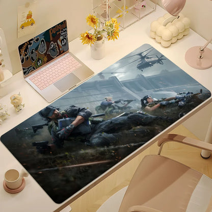 Game D-Delta Force Mouse Pad Large Desk Mat Keyboard Ergonomic Office Rubber Game PC Non-slip Anti-fray Home Custom Best Price