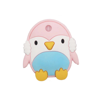 Baby Teethers Silicone Teething Toy 1pc DIY Pacifier Clips Accessories Cartoon Penguin  Kids Product Food Grade Silicone Goods