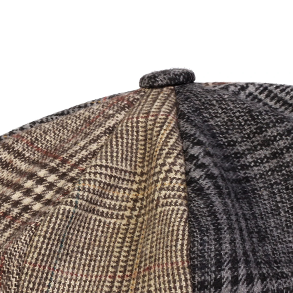 Unisex Retro Grid Stitching Newsboy Caps Men British Painters Hats Spring and Autumn Berets Hip Hop Berets