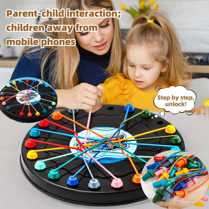 Kid's educational game with multi-level challenges, stress relief games and knot games, suitable for parent-child interaction