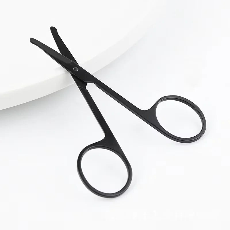 Stainless Steel Round Safety Scissors Eyebrow Makeup Scissor Beauty Nose Hair Trimmer Scissors Eyebrow with Sharp Head