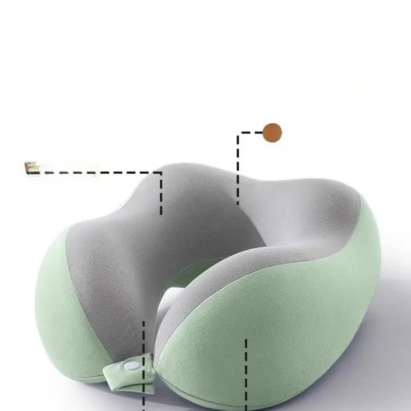 Travel Neck Pillow  Slow Rebound U-Shape Cervical Support for Airplane & Car, Wholesale Sleeping Pillow for Office Nap