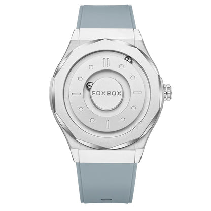 FOXBOX Creative Men's Quartz Wristwatches Outdoor Sports Waterproof Scrolling Pointer Magnetic Force Watch Men Relogio Masculino