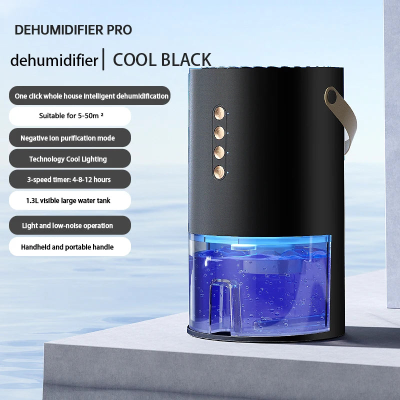 Portable Mini Dehumidifier, Home Bedroom Silent Drying Machine, Huinan Tian Purification and Dehumidification Integrated Machine