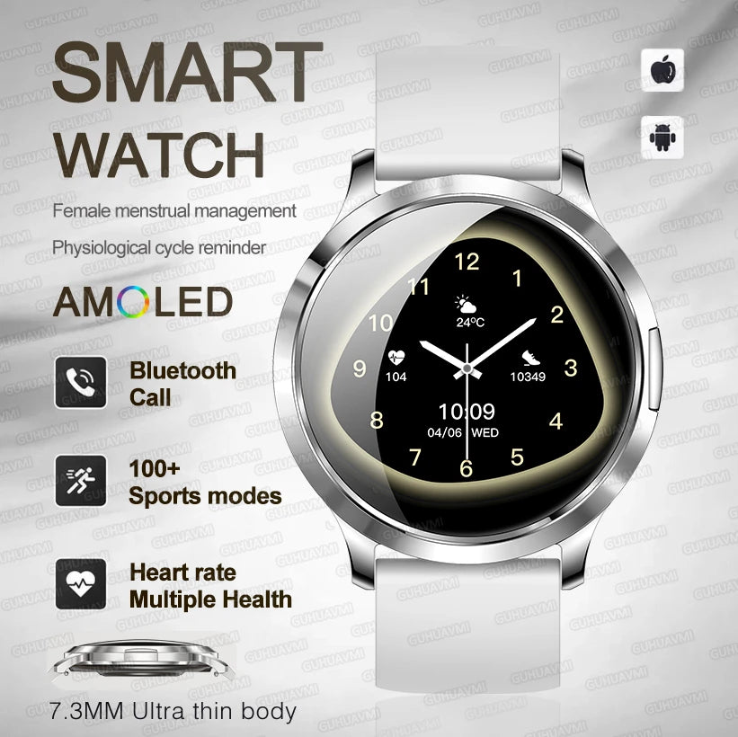 2025 New Smart Watch For Women Gift 1.32 Inch Full Touch Screen Sports Fitness Watches Bluetooth Calls Digital Smartwatch Ladies