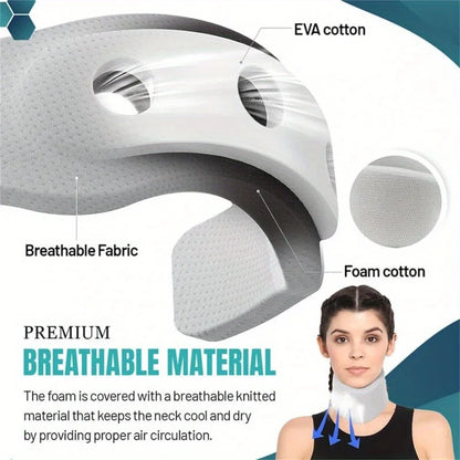 Neck brace Cervical Neck Collar for Sleeping Adjustable Support Brace with Replacement Cover for Women Men Adults Elders
