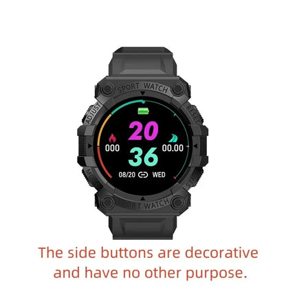Smart Fitness Watch with Bluetooth - Music Control, Step Tracking, Weather & Message Alerts for Active Users