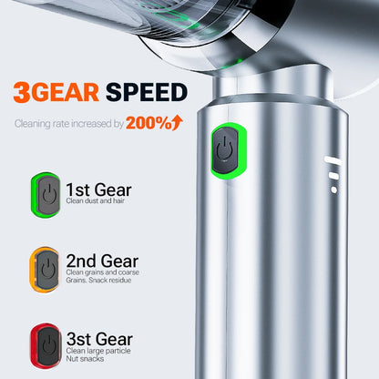 SZUK Car Vacuum Cleaner 180000PA Wireless Portable Cleaning Machine for Keyboard Powerful Mini Handheld Cleaner for Car and Home