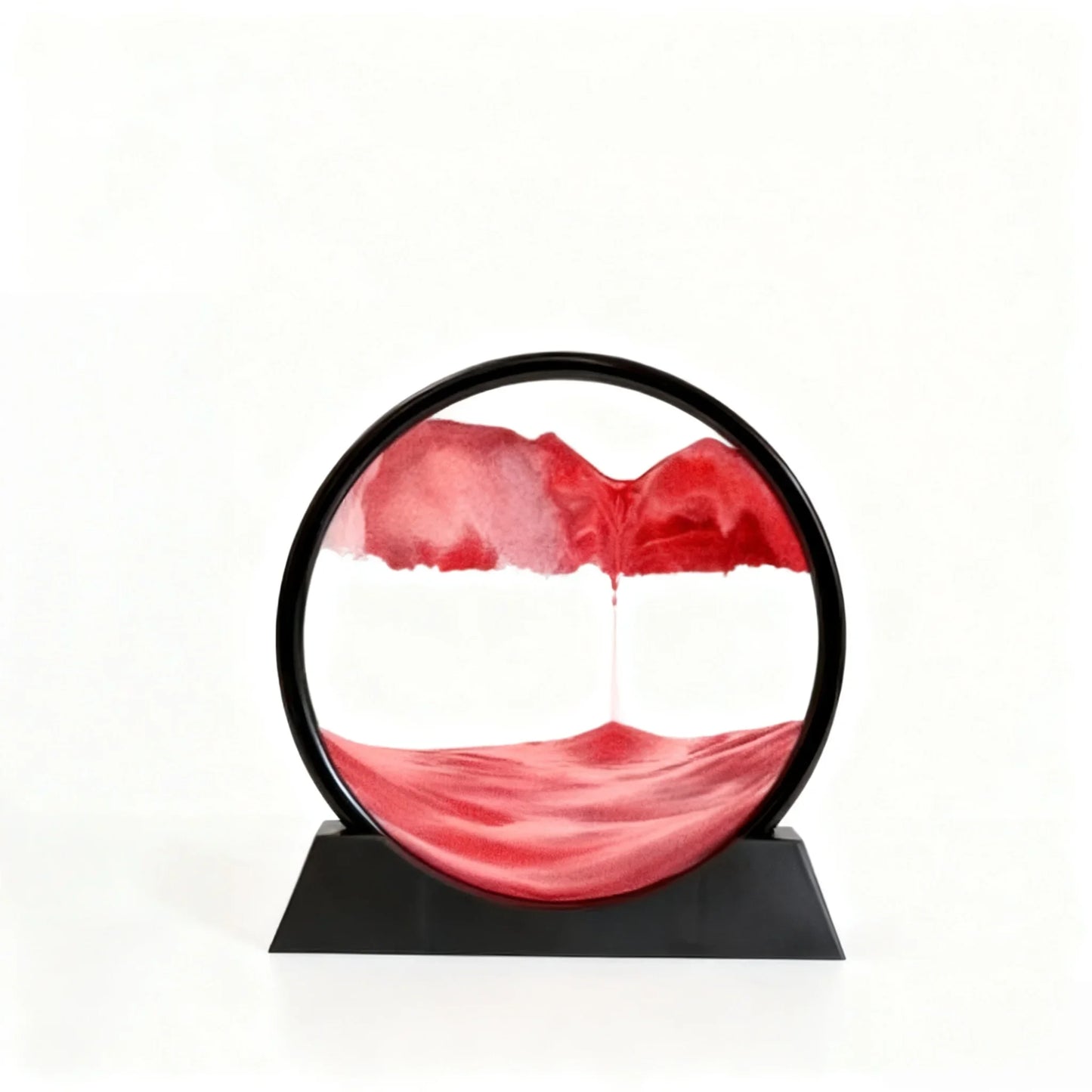 Office Home Decor 3D Extract Hourglass Quicksand Moving Sand Art Picture Round Glass Deep Sea Sandscape Craft Flowing Painting