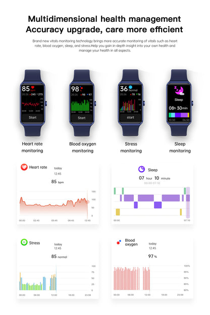 LIGE New Smart Watch Women Men 2025 Call Reminder 1.47" HD Screen Smartwatch For Android IOS Fitness Tracker Waterproof Watches