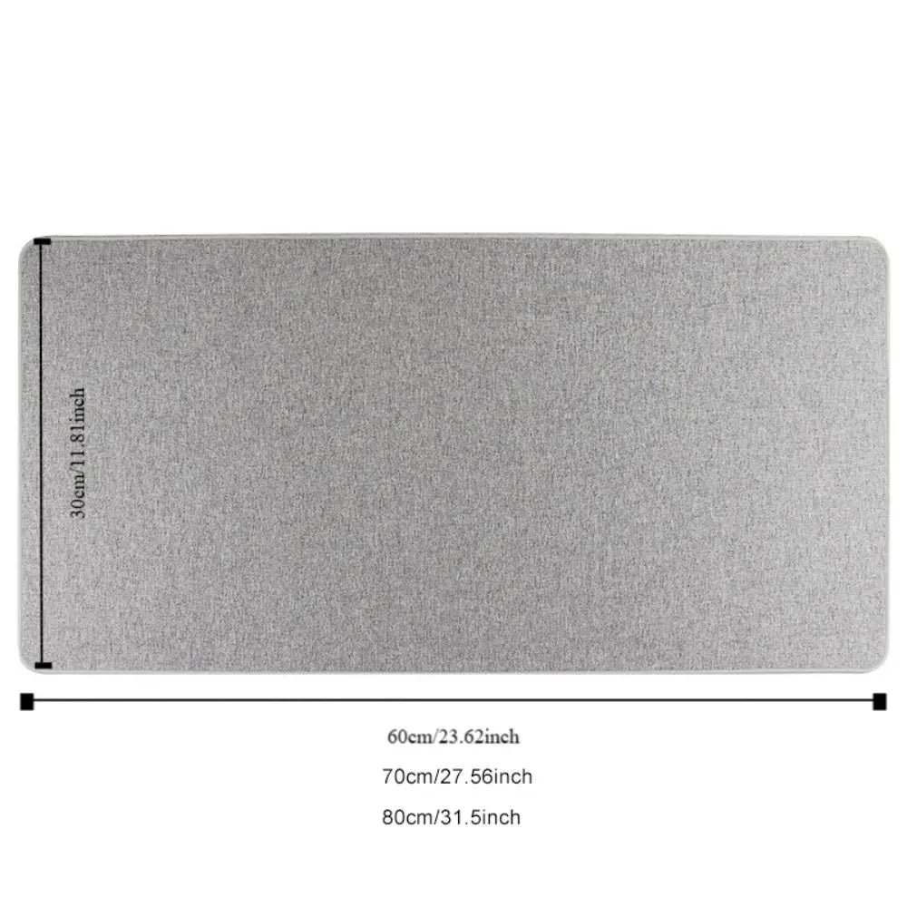 New Modern Linen Mouse Pad Rubber Waterproof Keyboard Mice Mat Leather 80*30cm Computer Laptop Mousepad Home Office