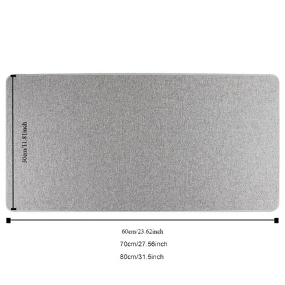 New Modern Linen Mouse Pad Rubber Waterproof Keyboard Mice Mat Leather 80*30cm Computer Laptop Mousepad Home Office