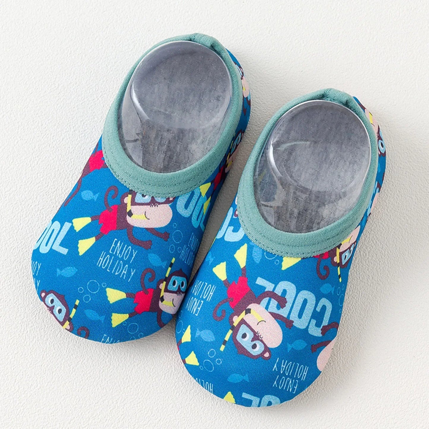 Baby Cartoon Water Shoes Barefoot Aqua Socks Non-Slip Swimming Pool Beach Shoes Surf Kids Floor Sock Slippers Home Shoes