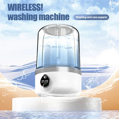 Cordless 1.5L Mini Washer 3600mAh Dual Speed Adjustable for Traveling Socks Underwear Portable Clothes Washing Cups