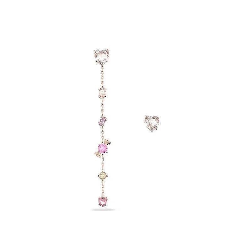 YEEVAA Candy Colorful Imitation Crystal Dopamine Unique Design Choker Necklace Bracelet Earrings, Jewelry for Women Bridal Gift