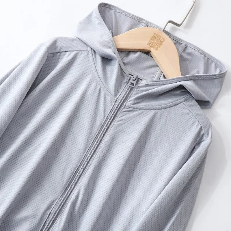 Summer Skin Clothing for Men and Women, Adult Parent-child Children Sun Protection Clothing Sunshade Clothing Outdoor