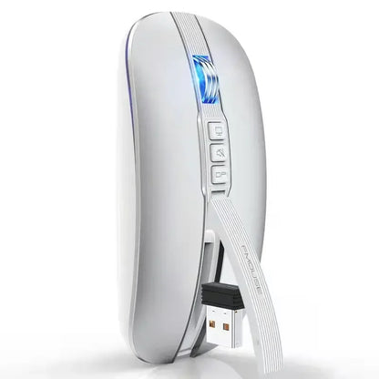 Lenovo Dual Mode Mouse Bluetooth Wireless Type-C Charging Silent Ultra-Slim Portable For Tablets Laptops Home Office Gaming Use