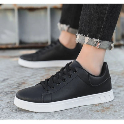 Casual Shoes Loafers British Leather Sneakers Flats Shoes Classic Men Leather Shoes Spring Summer New Trendy All-match Platform