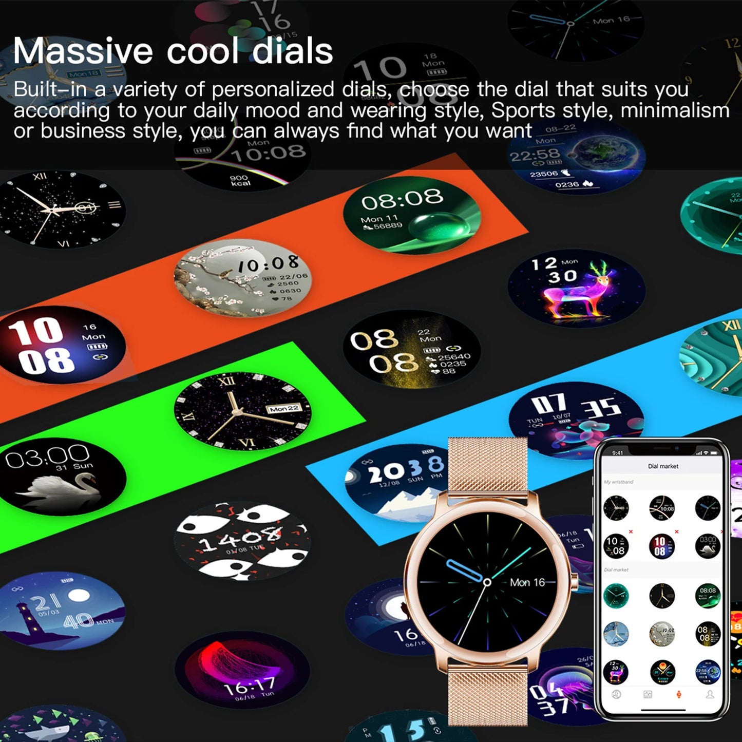 1.69 Inch Smart Watch, Multiple Function, Heart Rate Monitor, Fitness Bracelet, Smart Notification, IP67 Waterproof Smartwatch