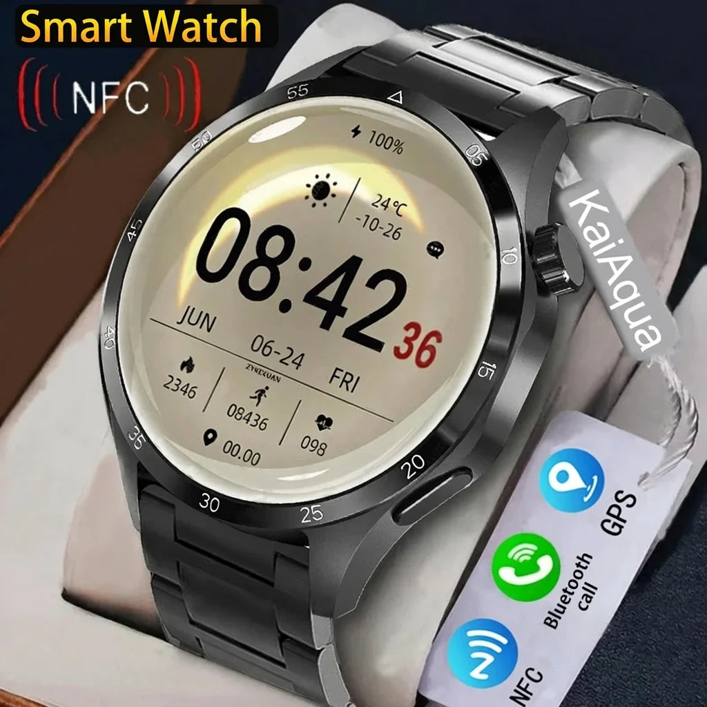 2026 New Watch Bluetooth Call Smart Watch Men GPS Outdoor Sports Fitness Heart Rate AI Voice Assistant Smartwatches Android IOS