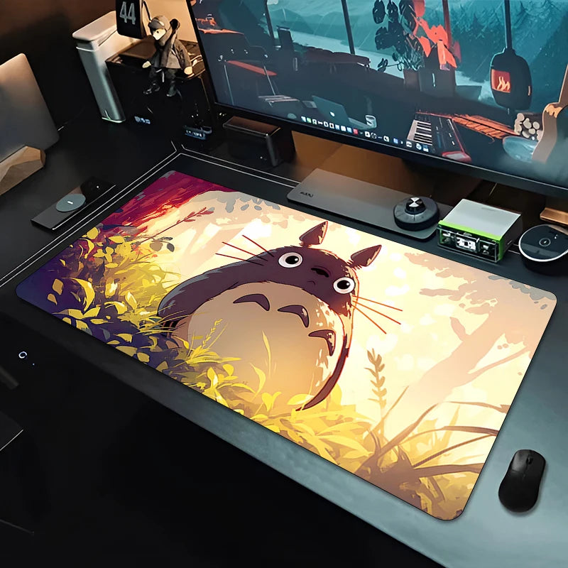Mouse Pad Office Carpet Mouse Mats Gamer Rug Desk Non-Slip Accessories Computer Table Pads HD PC carpet T-Totoro Mousepad lovely