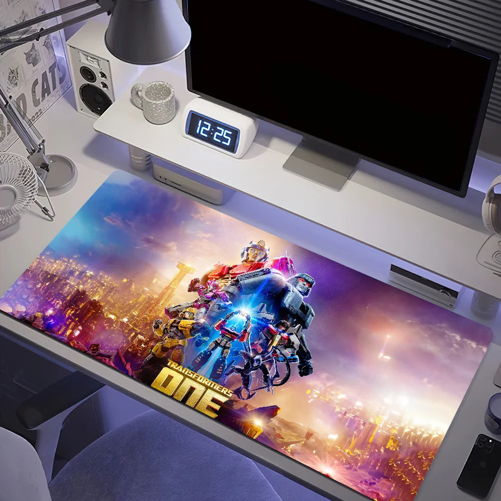 Cartoon T-Transformers One Mouse Pad Desk Mat Large Non-slip Anti-fray Keyboard Ergonomic Office Rubber PC Home Custom