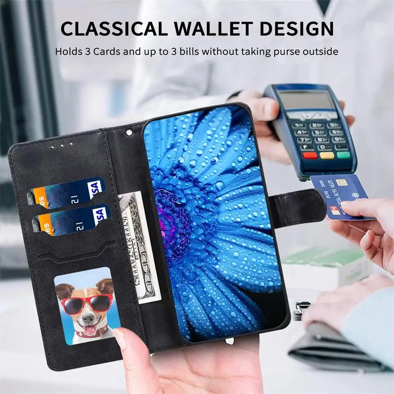 M8/M8 Pro 5G Case For Poco M8 Case Wallet Leather Flip Cover For Xiaomi Poco M8 Pro 5G Case Soft Silicone Cover Coque Fundas