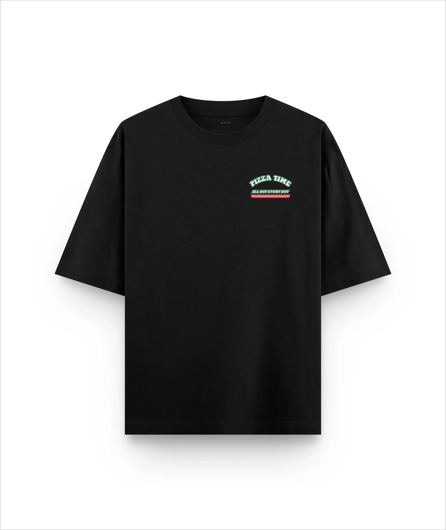 Men Cotton T-Shirt Funny Pizza Time graphic print T Shirt Unisex O-neck short-sleeved Tee Oversized casual Tshirts streetwear