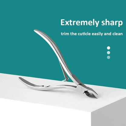 Professional Nail Nipper  Stainless Steel Cuticle Nail Clipper Art Manicure Pedicure Care Trim Plier Cutter Beauty Scissors Tool