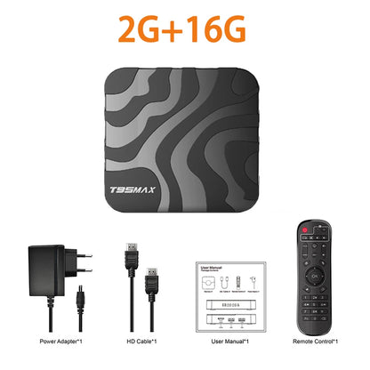 T95 MAX Android 16 Smart TV Box Allwinner H618 64G 128G ROM 2.4G&5G Dual Wifi 4K 8K HDR10+ BT5.0 Voice Media Player Set Top Box