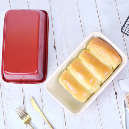 2 LBS Loaf Pan Two-tone Coating Bread Buns Cake Baking Mold Tin Shape Tool for Pastry Cooking Supplies