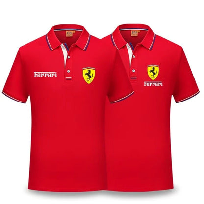 For Ferrari F430 Stradale 458 488 612 F12 High Quality F1 Racing Team Sport Training Short-sleeved Summer Men Women POLO T-shirt
