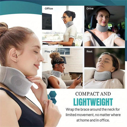Neck brace Cervical Neck Collar for Sleeping Adjustable Support Brace with Replacement Cover for Women Men Adults Elders