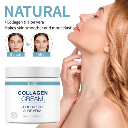 100g Collagen Cream Lifting Firming Smooth Wrinkles Face Cream For Deep Moisturizer Whitening Brighten Skin Care Products