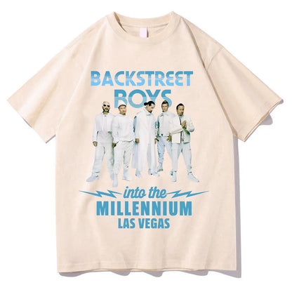 Backstreet Boys T-Shirts Y2K Fun Casual Cotton Clothing Gift Clothing Into The MILLENNIUM Vintage Tops Women Men Streetwear Tees