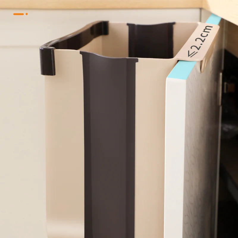 Kitchen Car Trash Can, Folding Garbage Bin, Waste Bin, Dustbin, Rubbish Bin, Recycle Bin for Kitchen