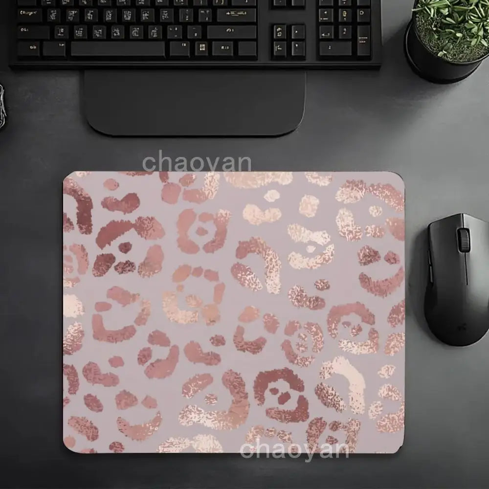Leopard print pattern   Mouse Pad Large Computer Office Game Table Mats small Rubber Anti-slip Gaming Keyboard desk Pads