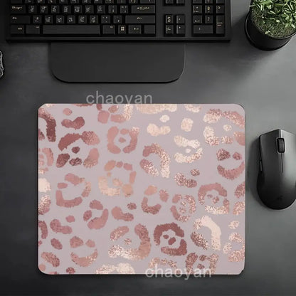 Leopard print pattern   Mouse Pad Large Computer Office Game Table Mats small Rubber Anti-slip Gaming Keyboard desk Pads
