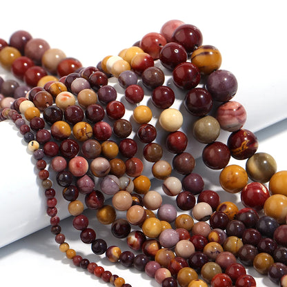 Natural Stone 4 6 8 10 12mm Round Tiger Eye Amethyst Agate Jades Stone Spacer Bead For Jewelry Making Diy Bracelet Needlework
