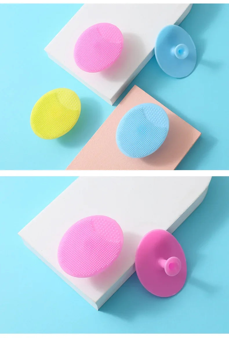 Soft Silicone Face Brush Cleanser and Massager Manual Facial Cleansing Brush Exfoliating Silicone Face Scrubber For Women Men