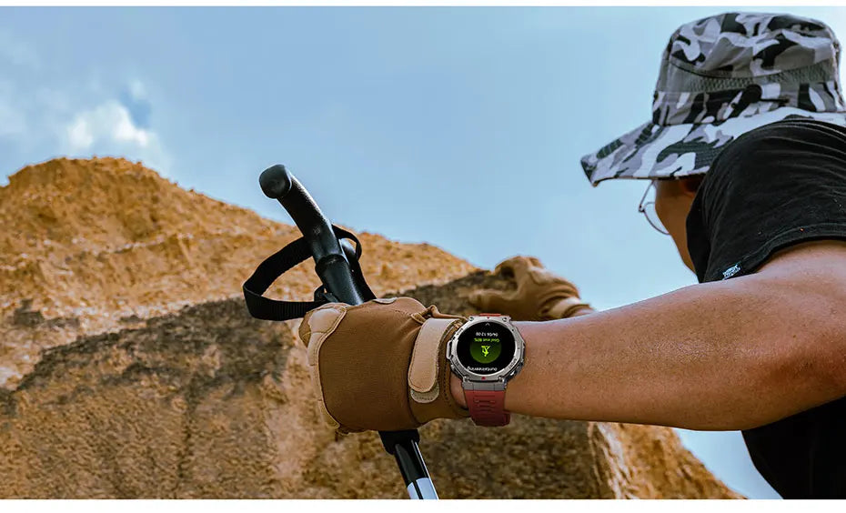Smart Watch For T-Rex 3 GPS Smartwatch AMOLED Touch Screen 5ATM Outdoor Compass Smart Fitness Sport Monitor Men Watch ForXiaomi