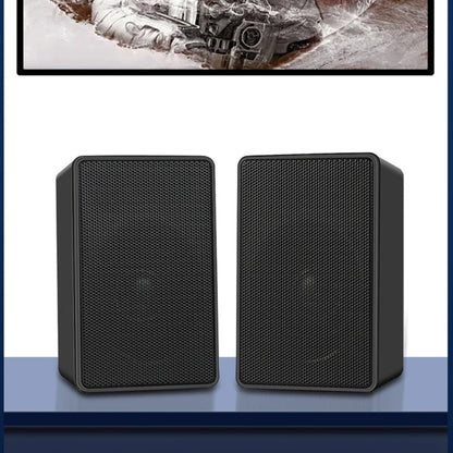 USB Wireds Speaker Stereo Subwoofer Sound Box 3.5mm Input USB Power Computer Speaker for Desktop PC