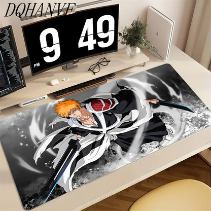 BLEACH Mouse Pad Desk Mat Large Natural Rubber Non-slip Anti-fray Anime  Mousepad With lock edge Keyboard Ergonomic Office Home