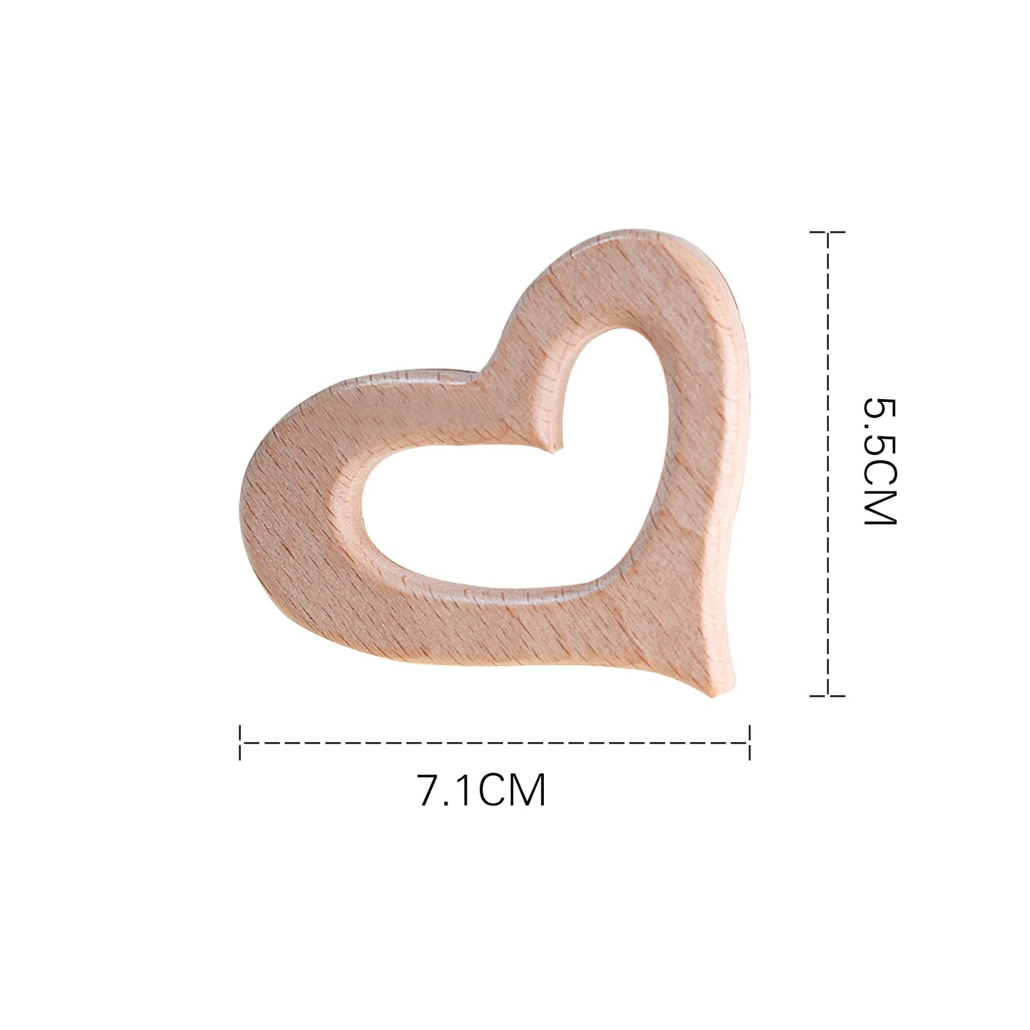 10pc Baby Wooden Teether Beech Bee Pacifier Teeth Pendant Wooden Baby Gym Toys Montessori Animals Baby Products Newborn Gift Kid