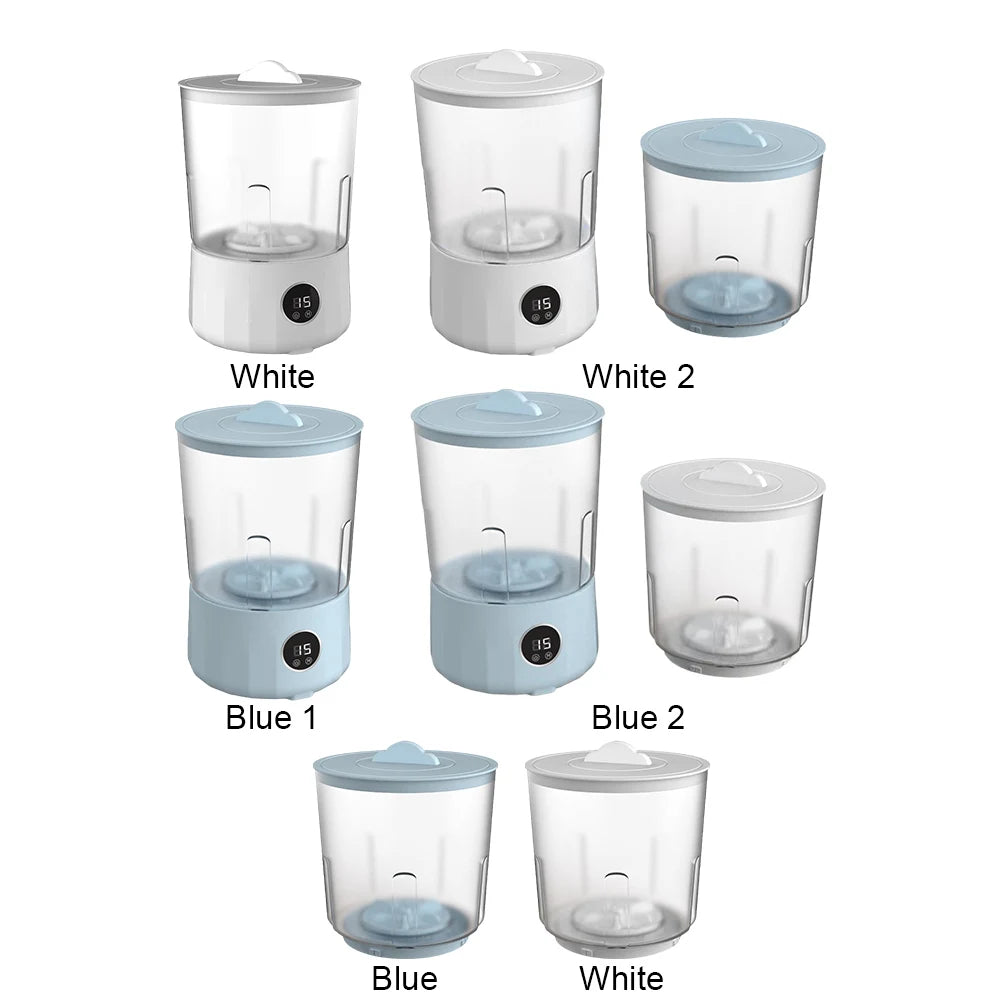 Portable Mini Washing Machine USB Rechargeable Laundry Washer Cordless Washing Machine for Underwear Socks