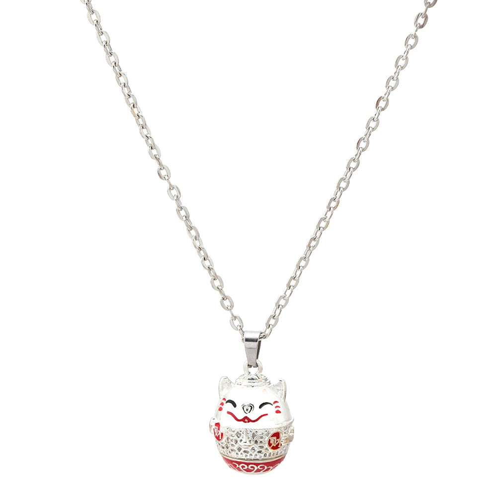 Gradient Cloisonne Aromatherapy Hollow Cage Necklace Essential Oil Diffuser Locket Pendant Music Ball Simple Women Jewelry Gift