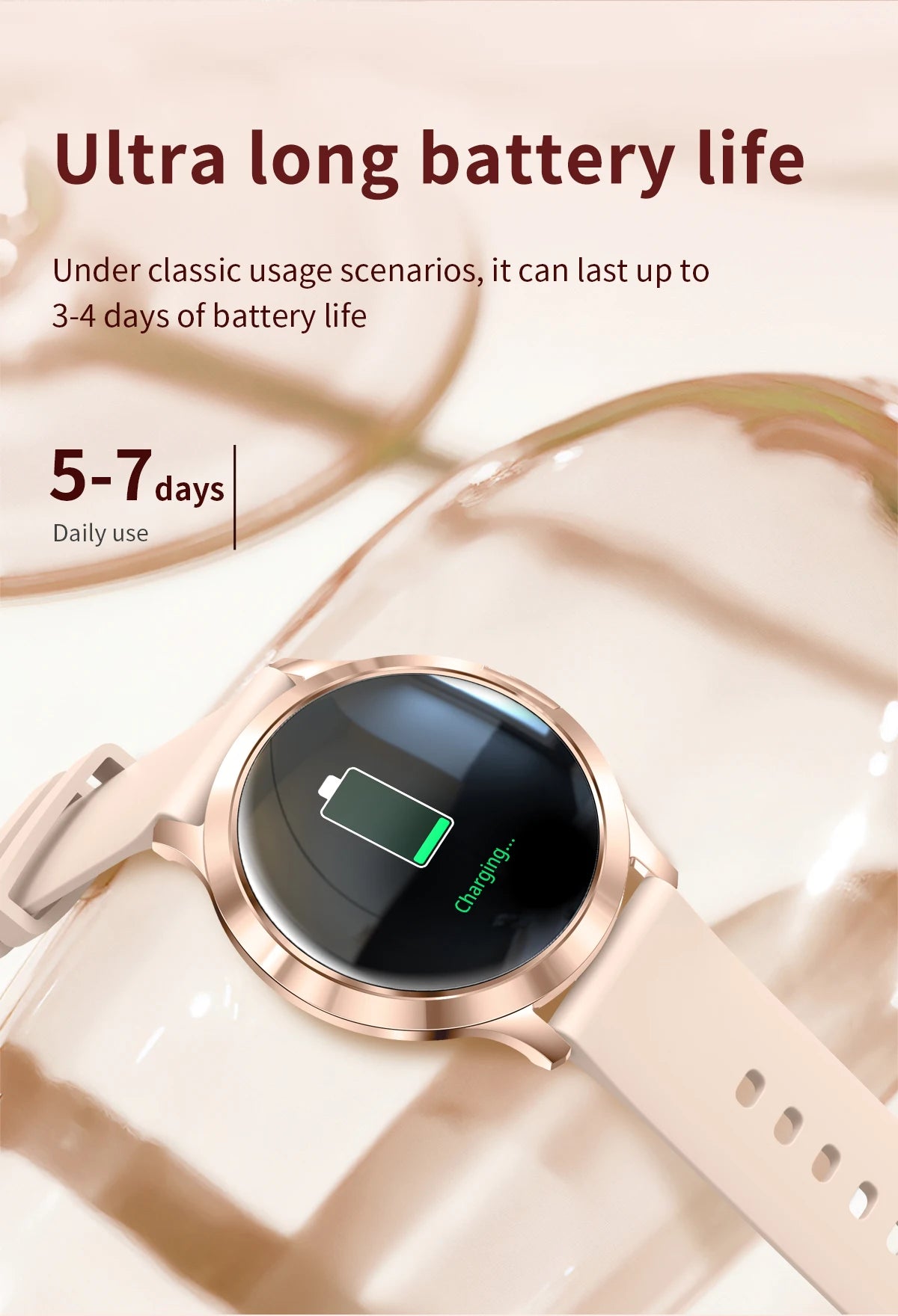 2025 New Smart Watch For Women Gift 1.32 Inch Full Touch Screen Sports Fitness Watches Bluetooth Calls Digital Smartwatch Ladies